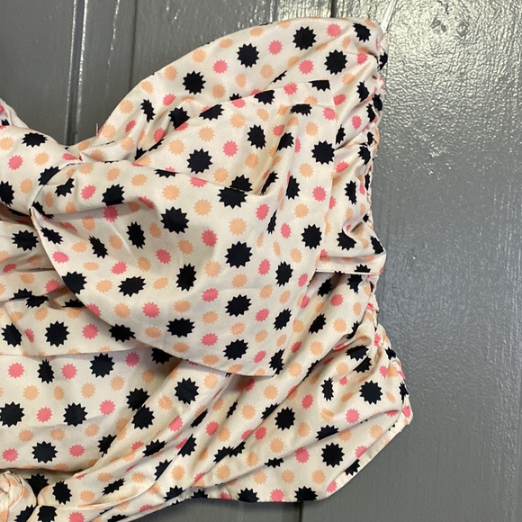 NWT Anthro Maeve Neutral Motif Bow-Tie One-Shoulder Tank - Picture 8 of 16